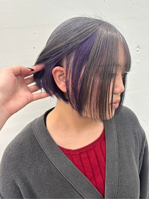 名古屋栄美容室 インナーカラー/バイオレットアッシュ