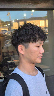 刈り上げマッシュ×プードルパーマ