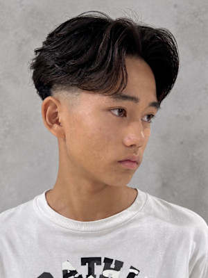似合わせメンズカット×毛流れフェザーパーマ