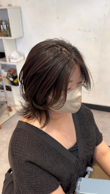 大人くびれレイヤーボブ