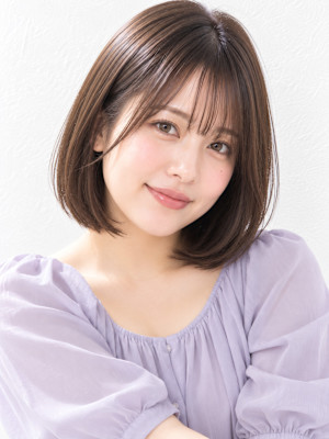 池袋 前髪あり｜小顔見えナチュラル艶髪ボブ