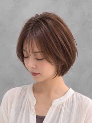 柔らかブラウン×大人美人ショート