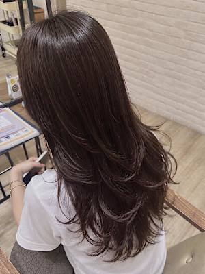 【ヘアカラー】あったかピンクブラウンカラー
