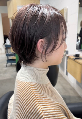 耳まわり軽やか、すっきりショート