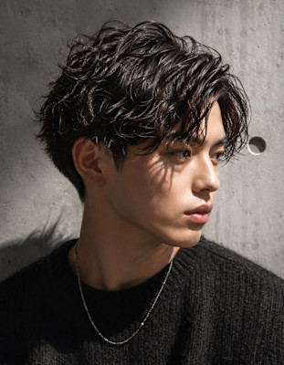 メンズ・ウェット感×骨格補正×かきあげスパイラル草津♯137