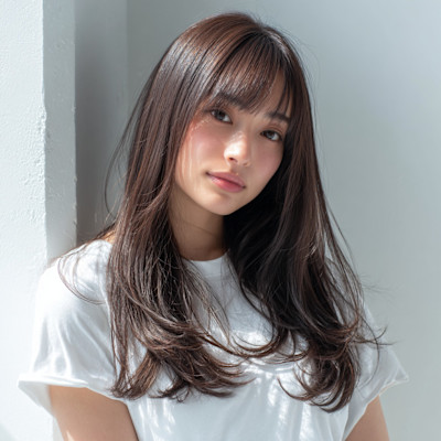 艶ストレートロングレイヤー