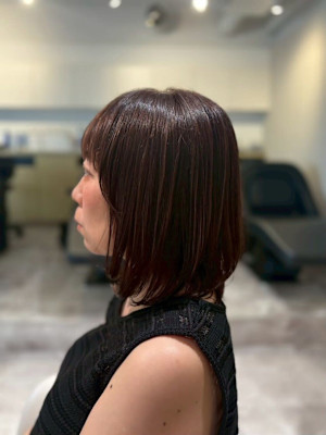 大人可愛い20代30代40代◎小顔効果レイヤーカットボブ