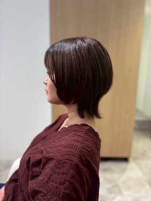 大人可愛い20代30代40代◎ショートボブ軽やかレイヤー