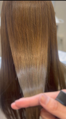 （硬い髪の毛の方）カット＋似合わせカラー＋水素＋オージュア