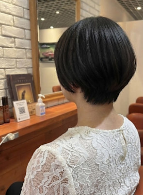 毛先に自然な丸みを持たせたナチュラルボブ【565スタイル】