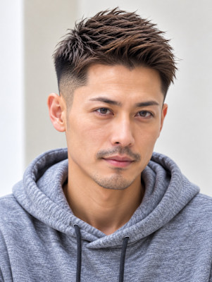 メンズ刈上げショート