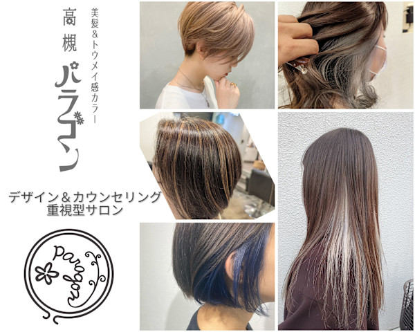 高槻パラゴン 美髪&トウメイ感カラー(タカツキパラゴン)