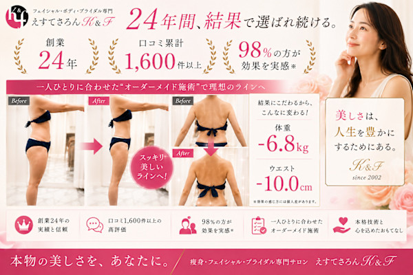 痩身＆ブライダル専門 えすてさろん K＆F 長野店(ソウシンアンドブライダルセンモンエステサロンケイアンドエフ)