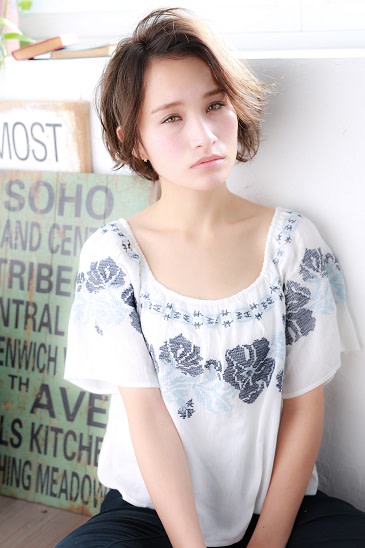 Hair salon key【ヘアサロンキー】のスタイル紹介。無造作★大人ショートボブ