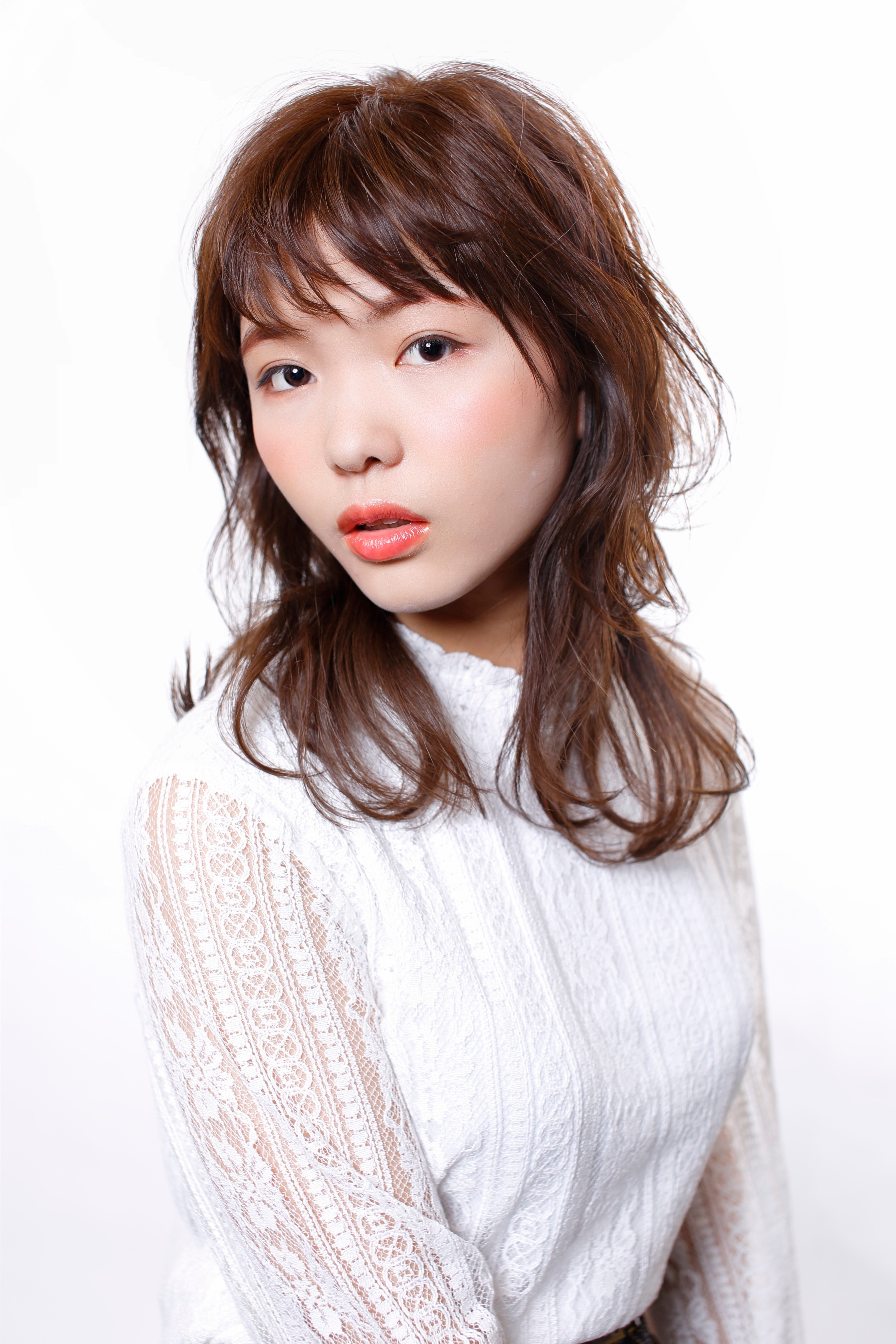 KINGDOM 青山本店【キングダム青山】【キングダムアオヤマホンテン キングダムアオヤマ】のスタイル紹介。シースルーショートバングミディ