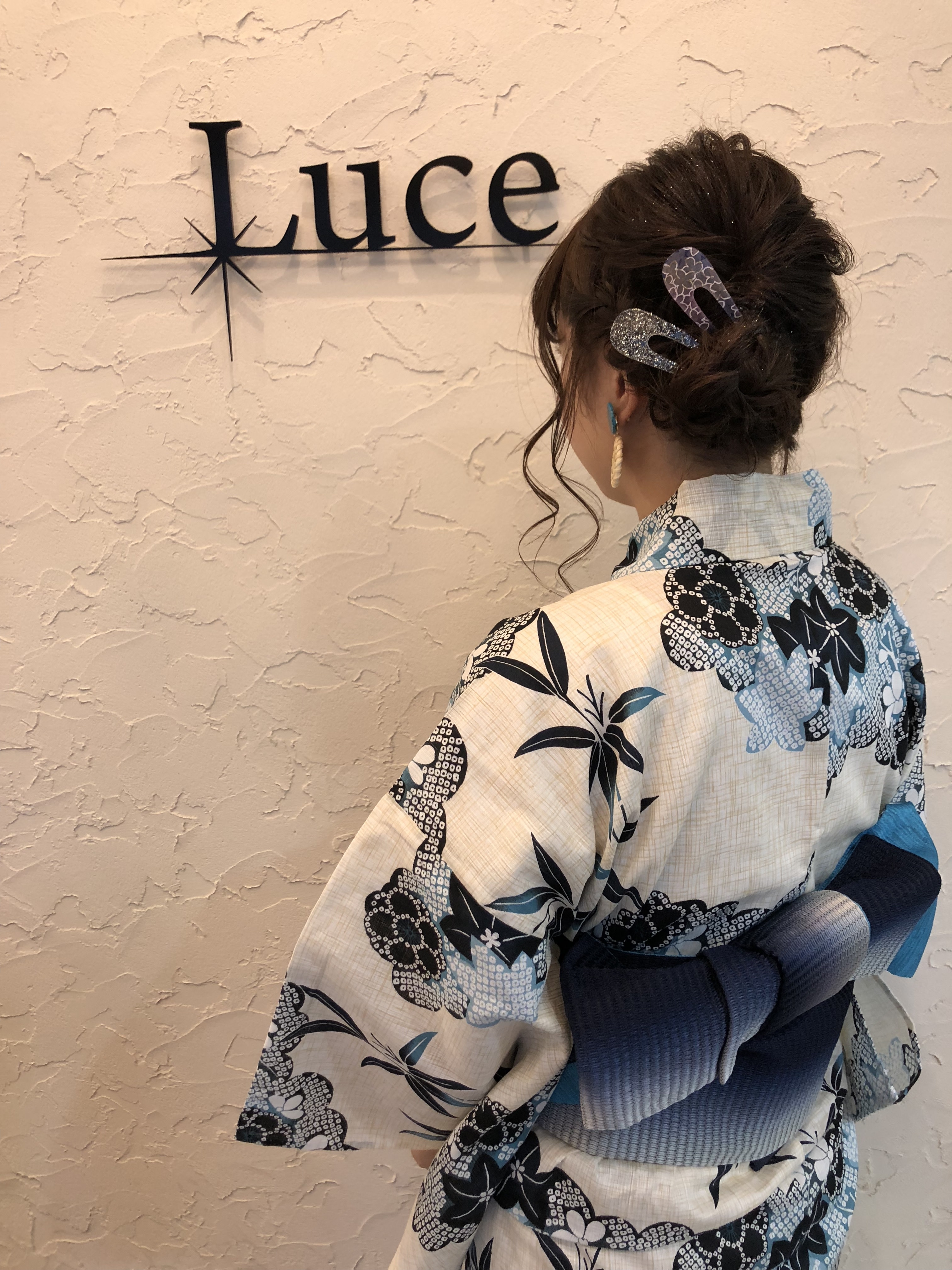 hair & spa  Luce【ヘアーアンドスパルーチェ】のスタイル紹介。着物に合うゆるふわアレンジ☆