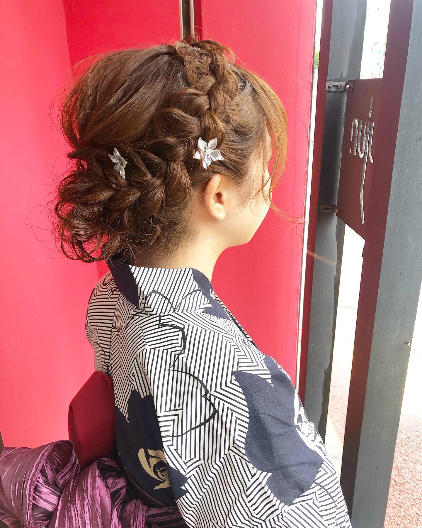 jujur【ジュジュル】のスタイル紹介。浴衣アレンジ