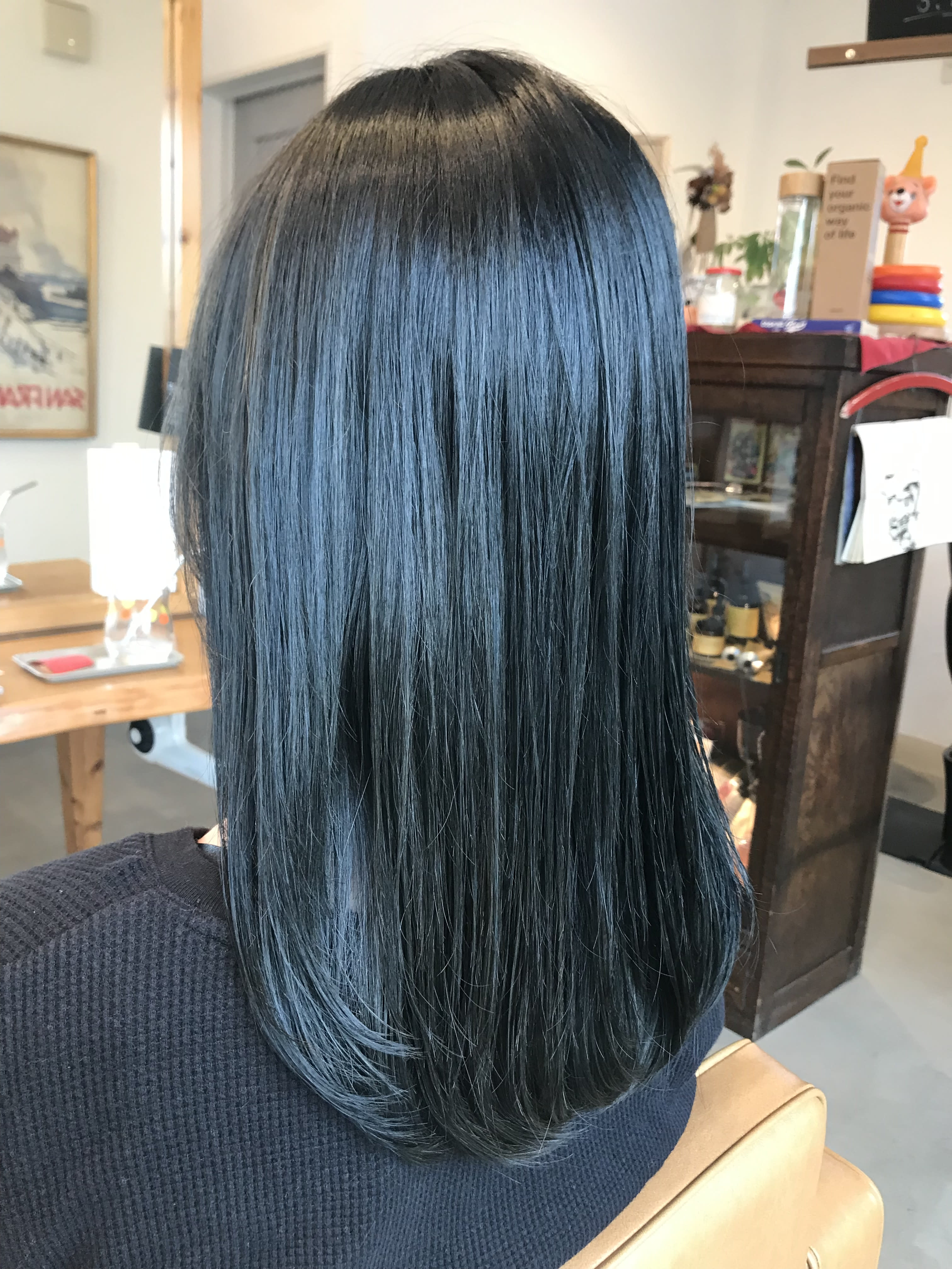 Hair mameco【ヘアーマメコ】のスタイル紹介。BLUE  BLACK