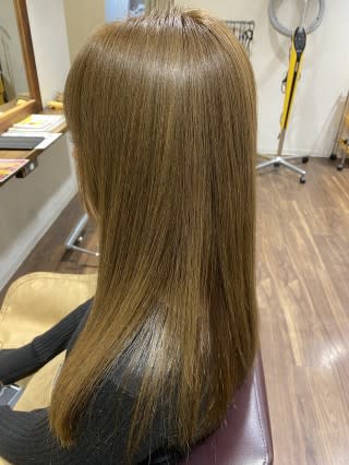 hair room motena 日暮里店【ヘアールームモテナニッポリテン】のスタイル紹介。ミントベージュ【日暮里美容室】　