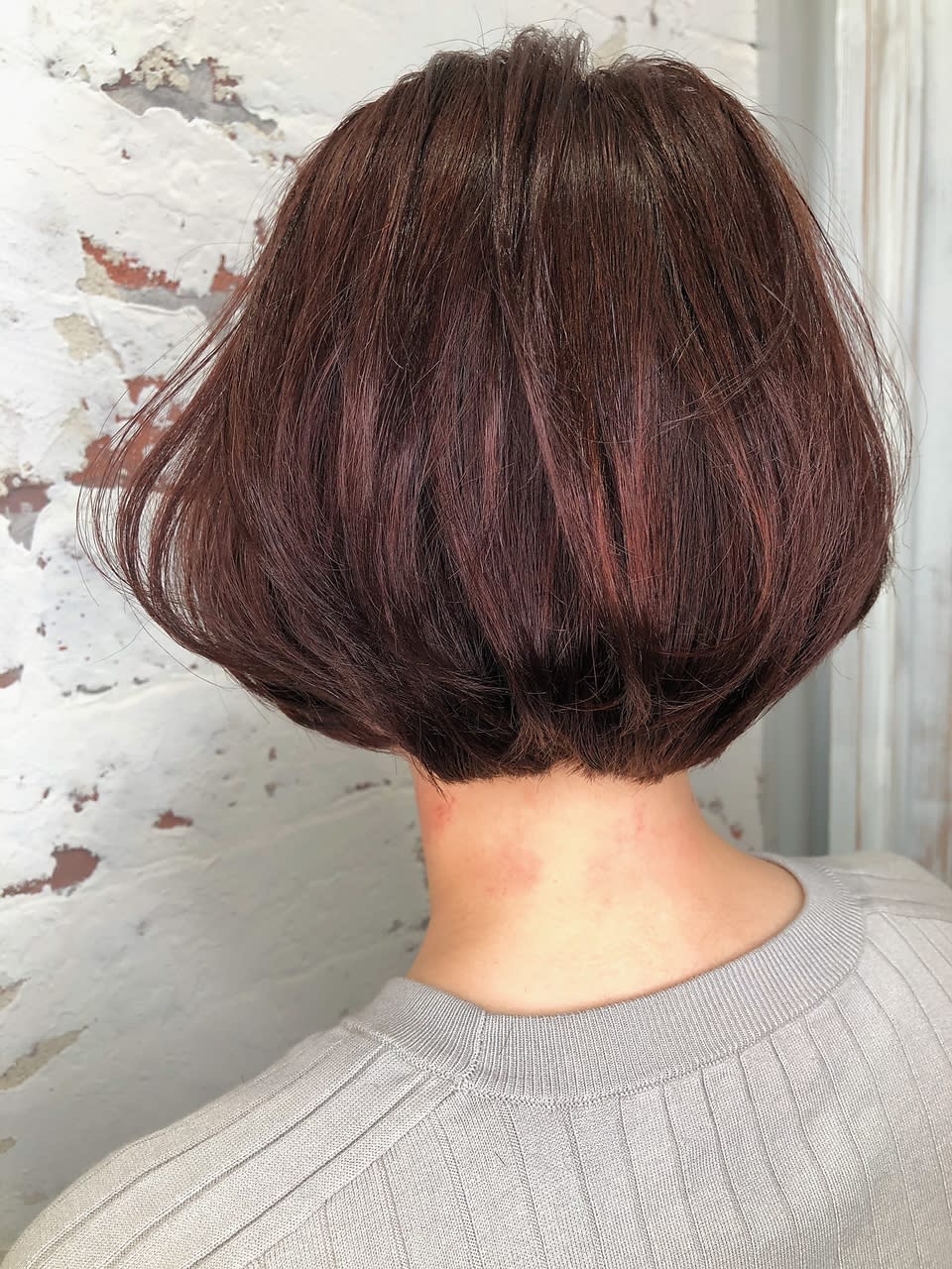 ailes Hair Salon【エル ヘアーサロン】のスタイル紹介。えりあしスッキリ☆ベーシックピンクBOB！