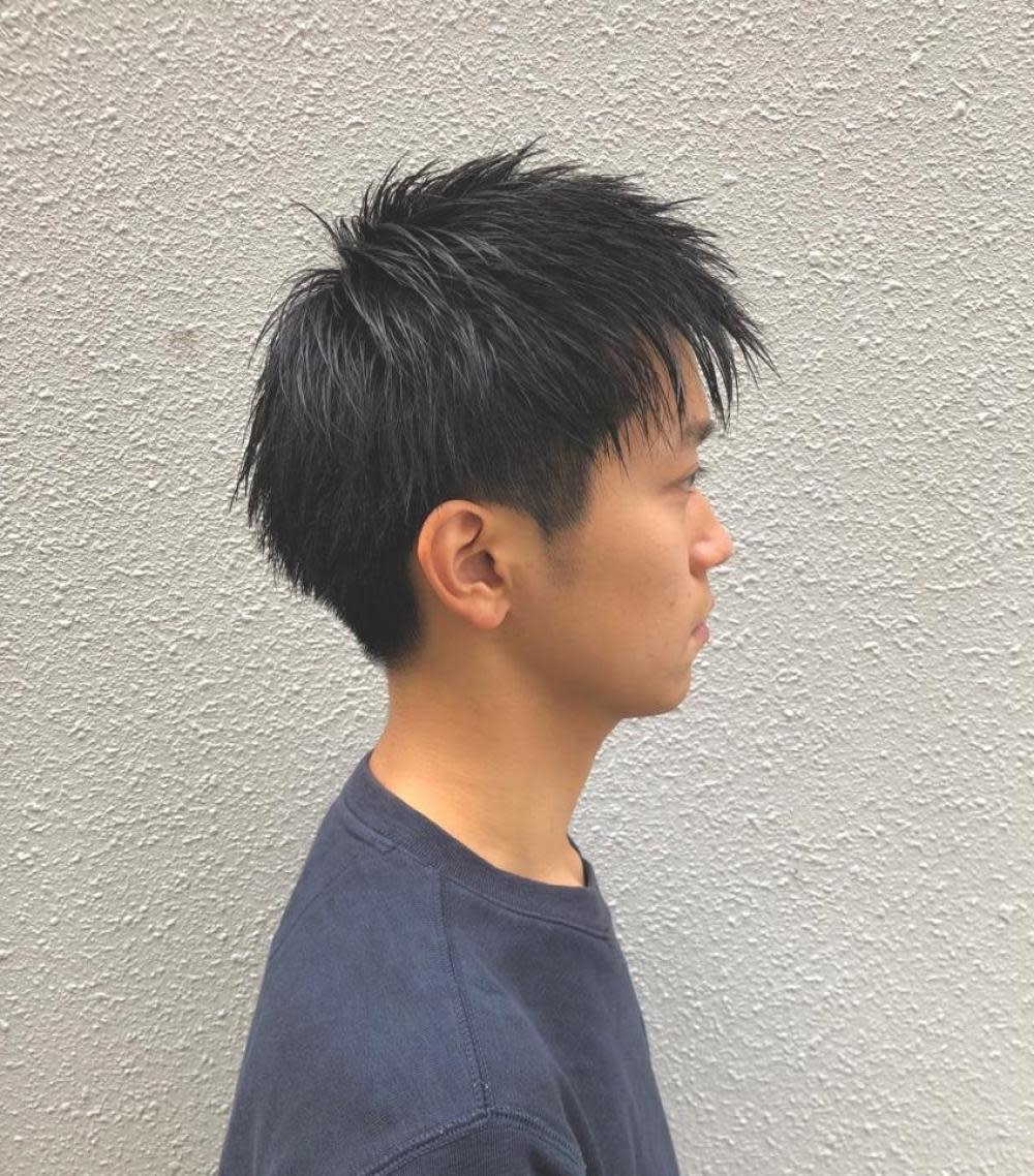 メンズサロン R-EVOLUT hair【レボルトヘアー】のスタイル紹介。《Kim》 無造作ショート　セミウエット　【柏】