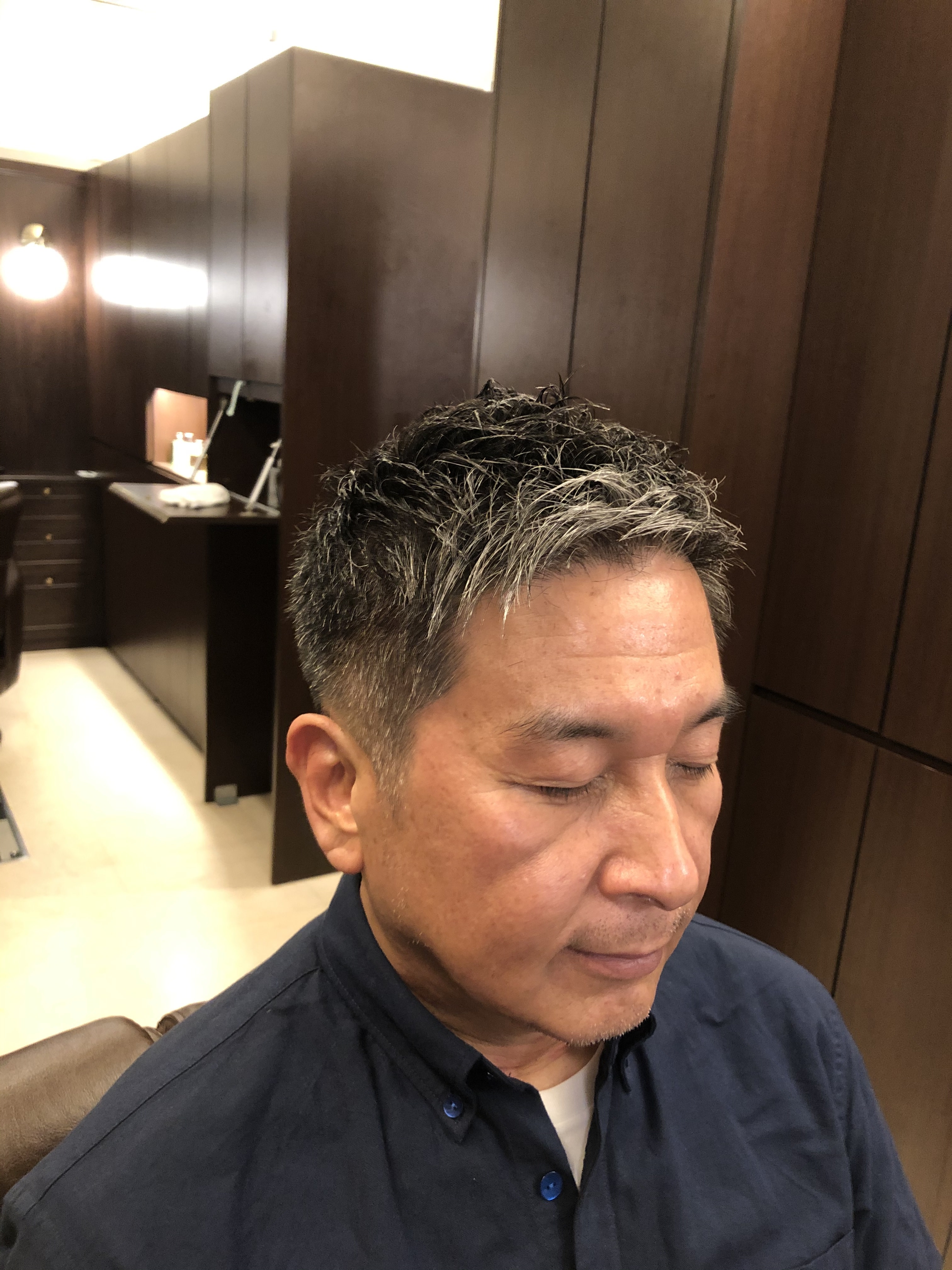 Barbering Method produce byヘアサロン大野【バーバリングメソッド プロデュースバイヘアサロンオオノ】のスタイル紹介。当店おすすめ！！【アップバングベリーショート】