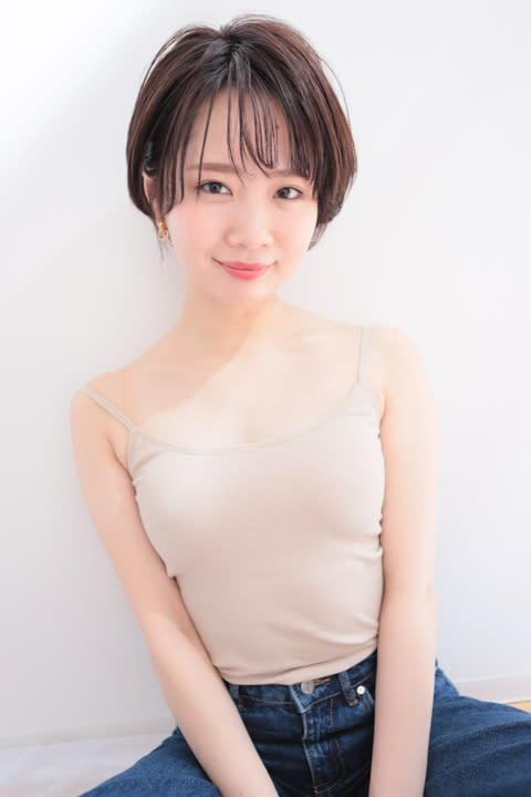 Hair salon key【ヘアサロンキー】のスタイル紹介。大人かわいい 小顔ナチュラルショートボブ