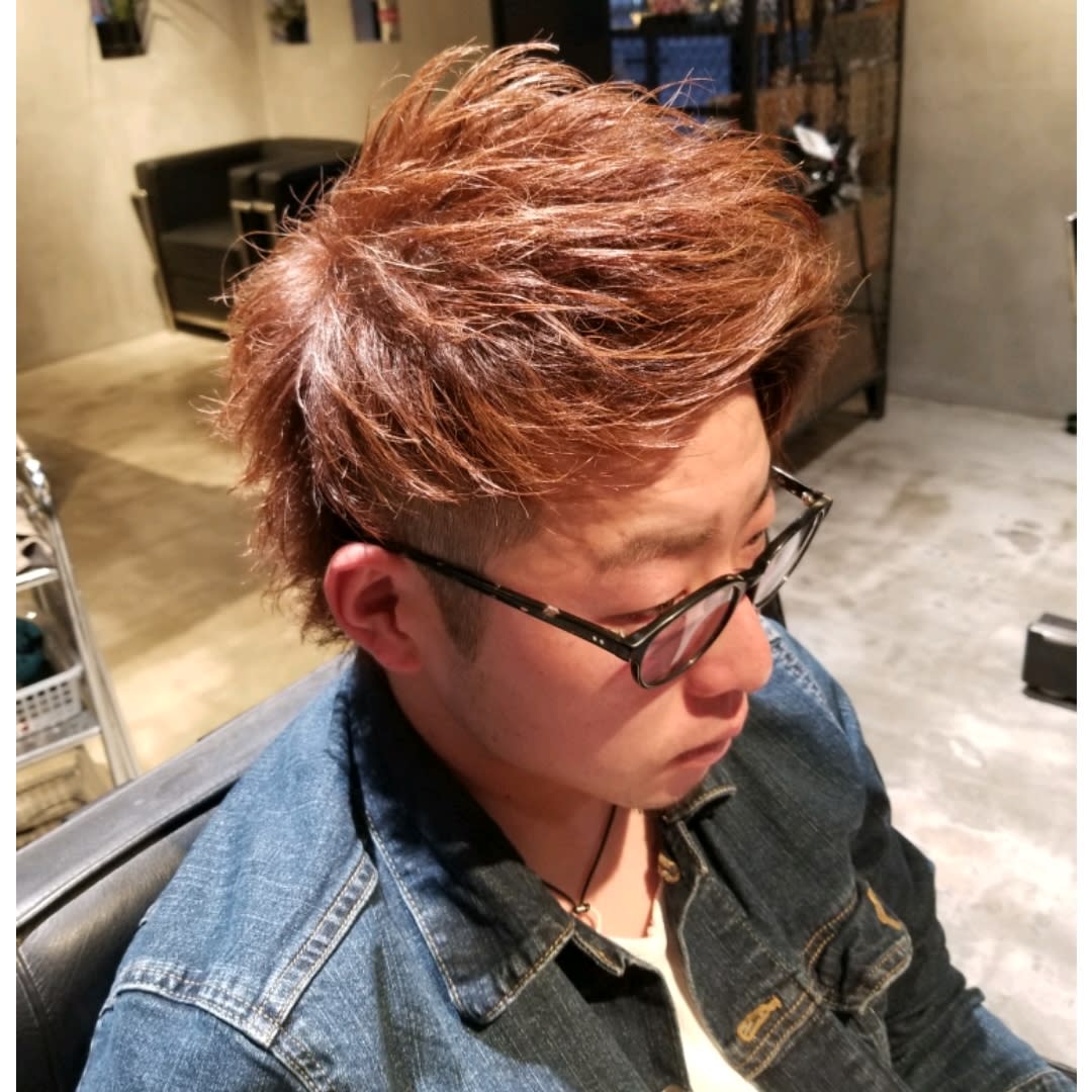 Men's Hair SPICE 本庄【メンズヘアースパイスホンジョウ】のスタイル紹介。アップバングウルフ