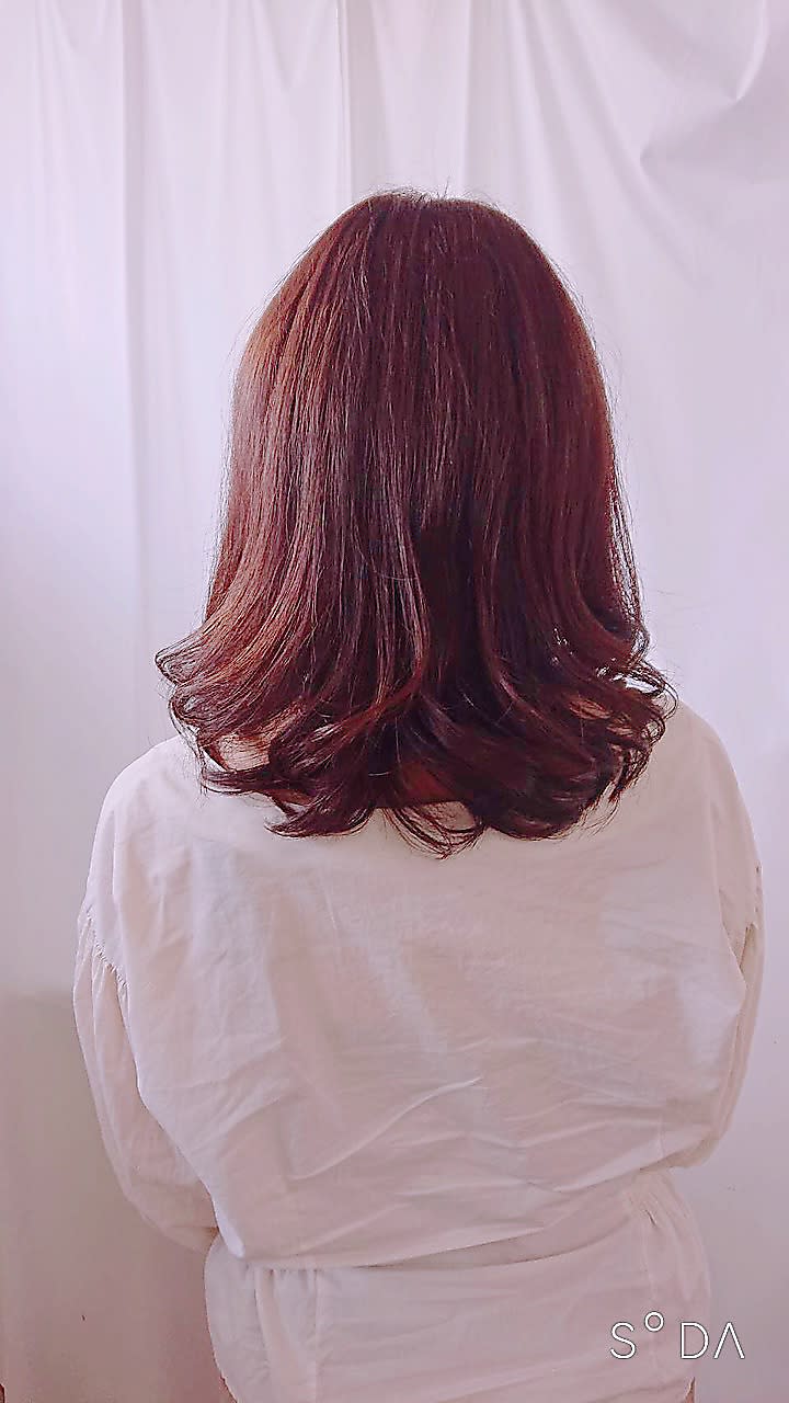 MOOL hair 西中島店【モールヘアー】のスタイル紹介。赤みブラウン