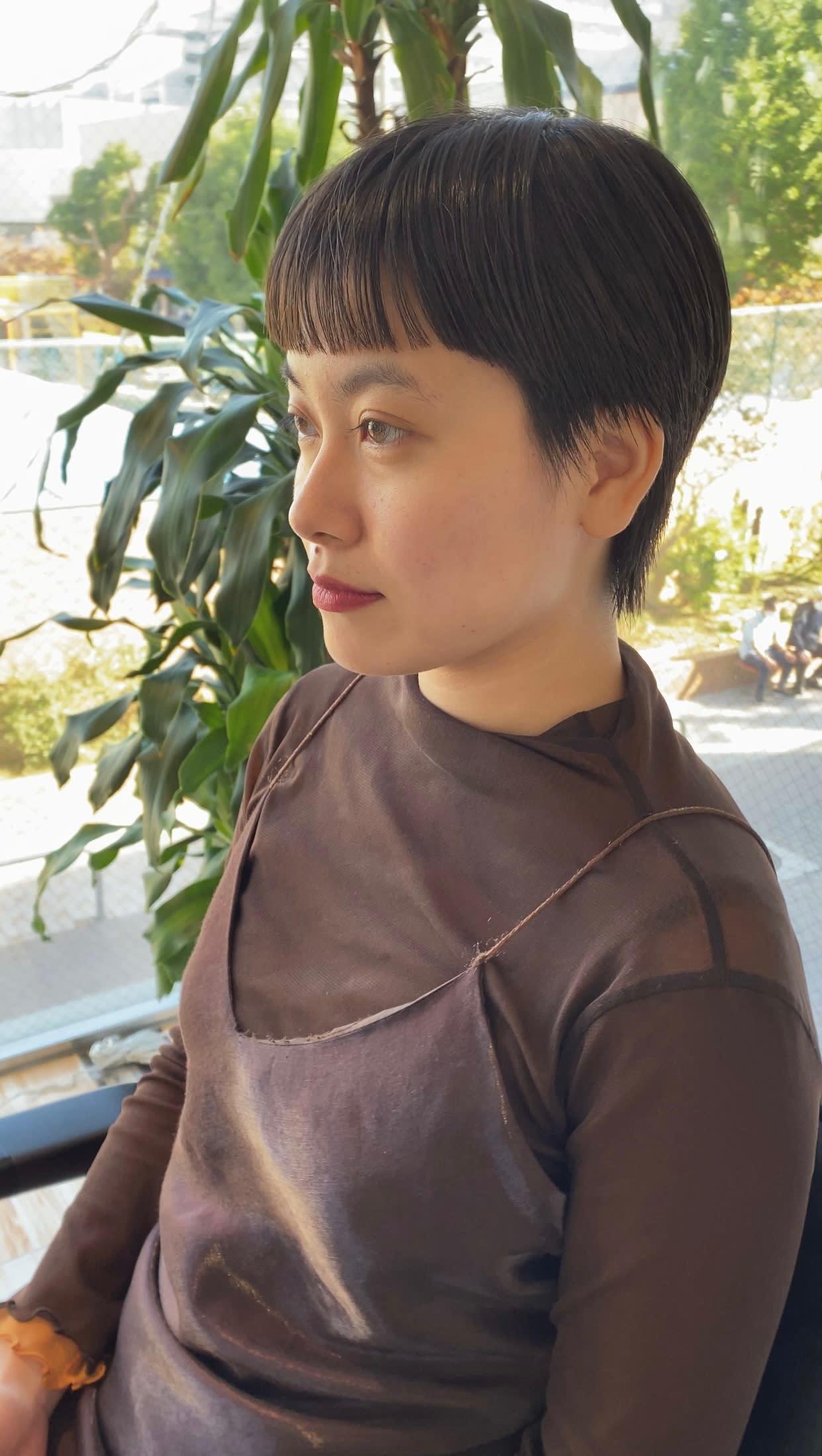 ELLYLONDON 垂水店【エリーロンドン タルミテン】のスタイル紹介。オイルをつけるだけ！ミニマルショート