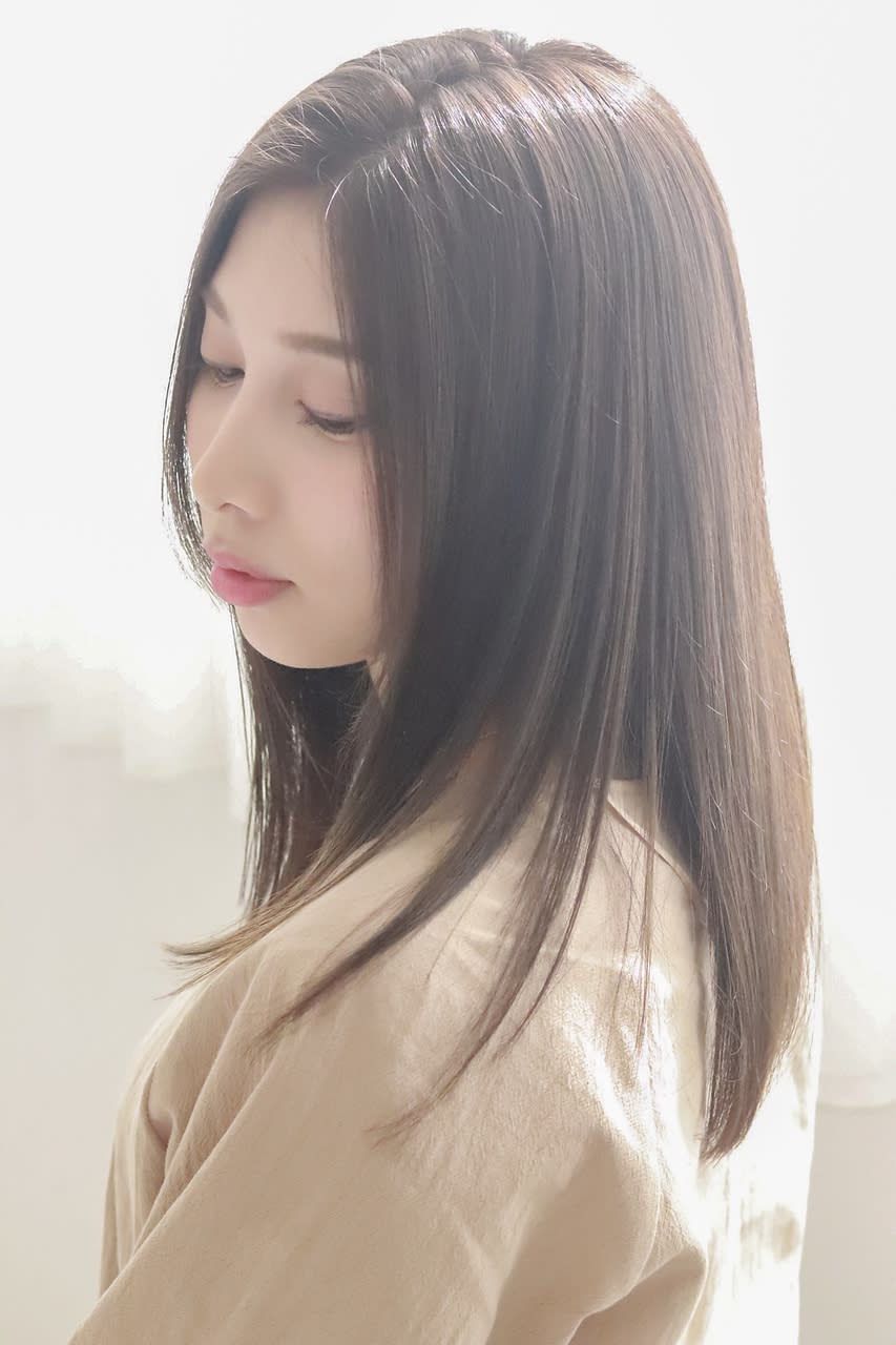 trove by first 富沢店【トゥルーブ バイ ファースト トミザワテン】のスタイル紹介。ハニーベージュ×ストレートミディ