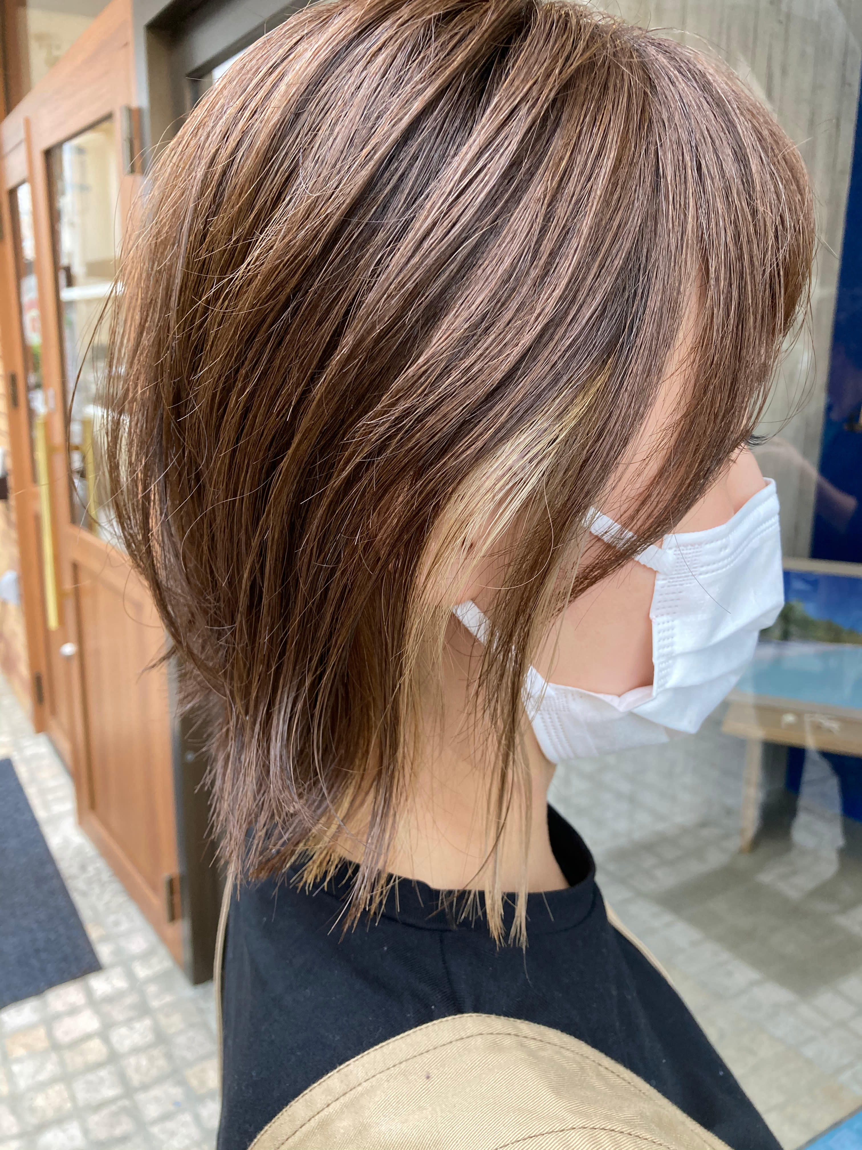 Melva【メルバ】のスタイル紹介。黒髪/ボブルフ/ネビージュ/小顔/ワンレン/水戸/髪質改善/