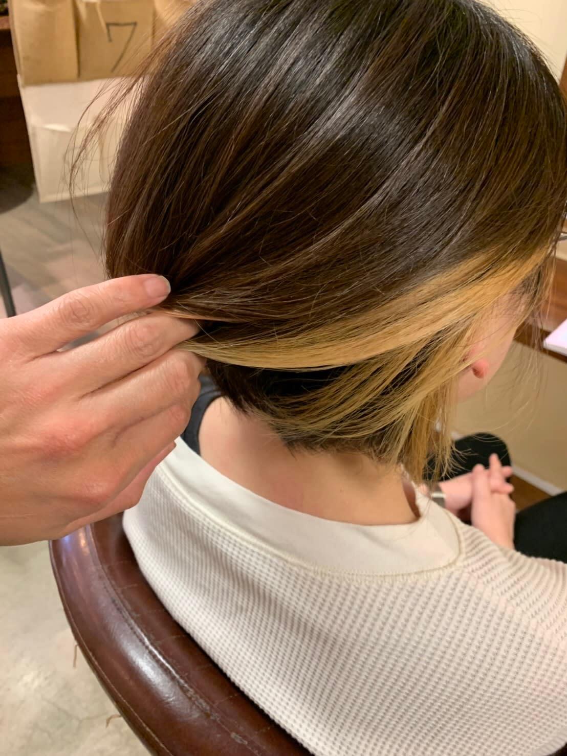 chill out 南塚口本店【チルアウト ミナミツカグチホンテン】のスタイル紹介。インナーブリーチ