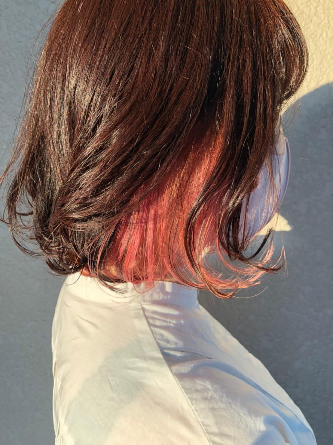 hair atelier hiyori【ヘアアトリエヒヨリ】のスタイル紹介。個性を出せる☆インナーカラー