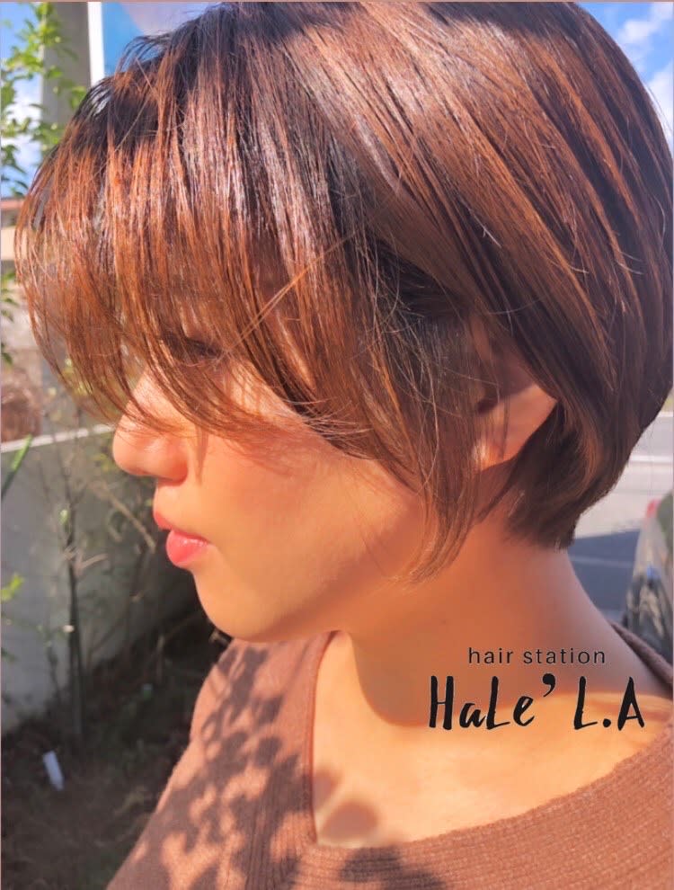 hair station HaLe' L.A【ヘアーステーションハレラ】のスタイル紹介。ハンサムショート