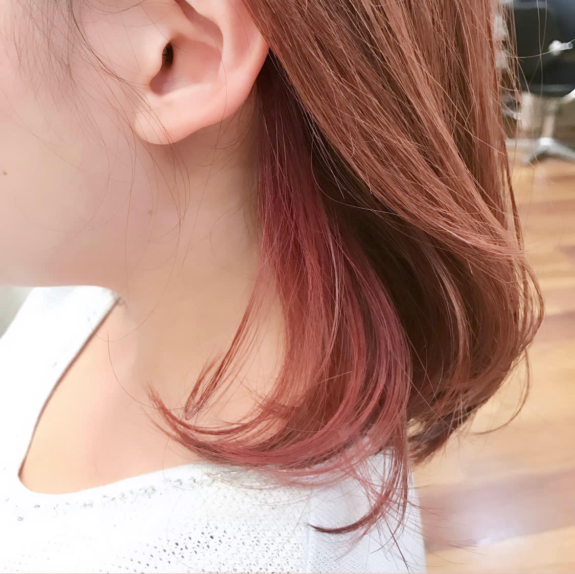 HELLO'S SOIN 琴似店【アローズソワン コトニテン】のスタイル紹介。イヤリングカラーでボブをおしゃれボブに