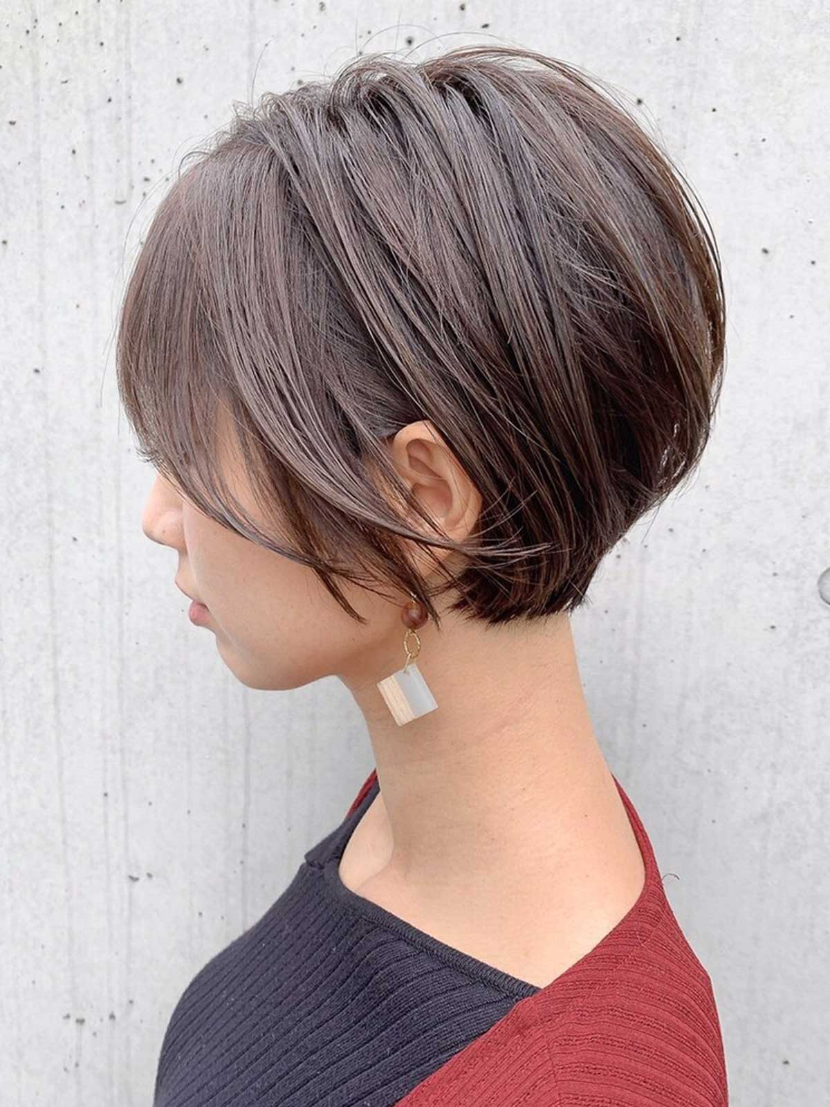 Ve-nus 山手店【ヴィーナス ヤマテテン】のスタイル紹介。骨格補正立体ショート×艶感イルミナカラー