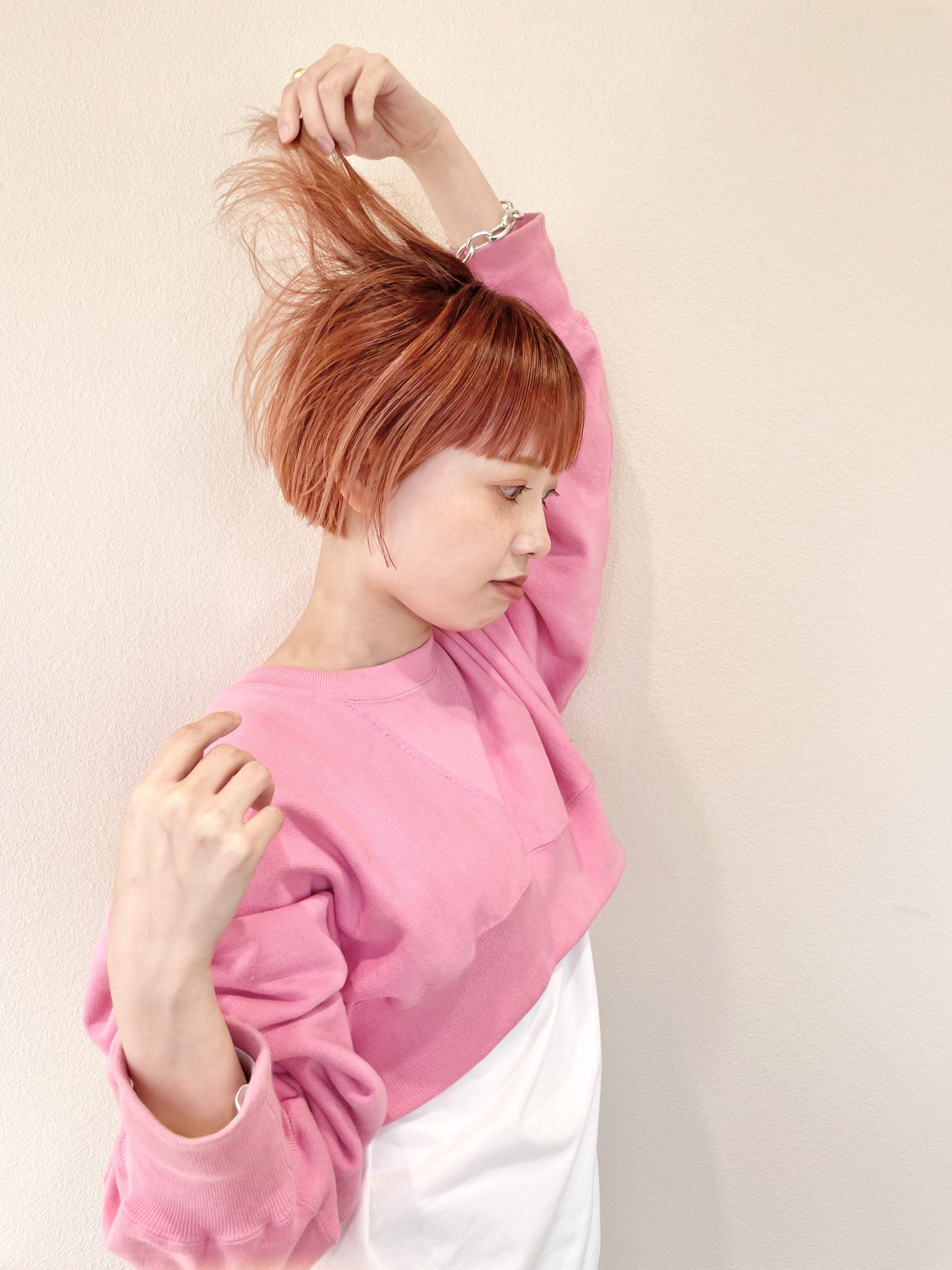 CLEO hair L'atelier【クレオヘア アトリエ】のスタイル紹介。pinkorangebob