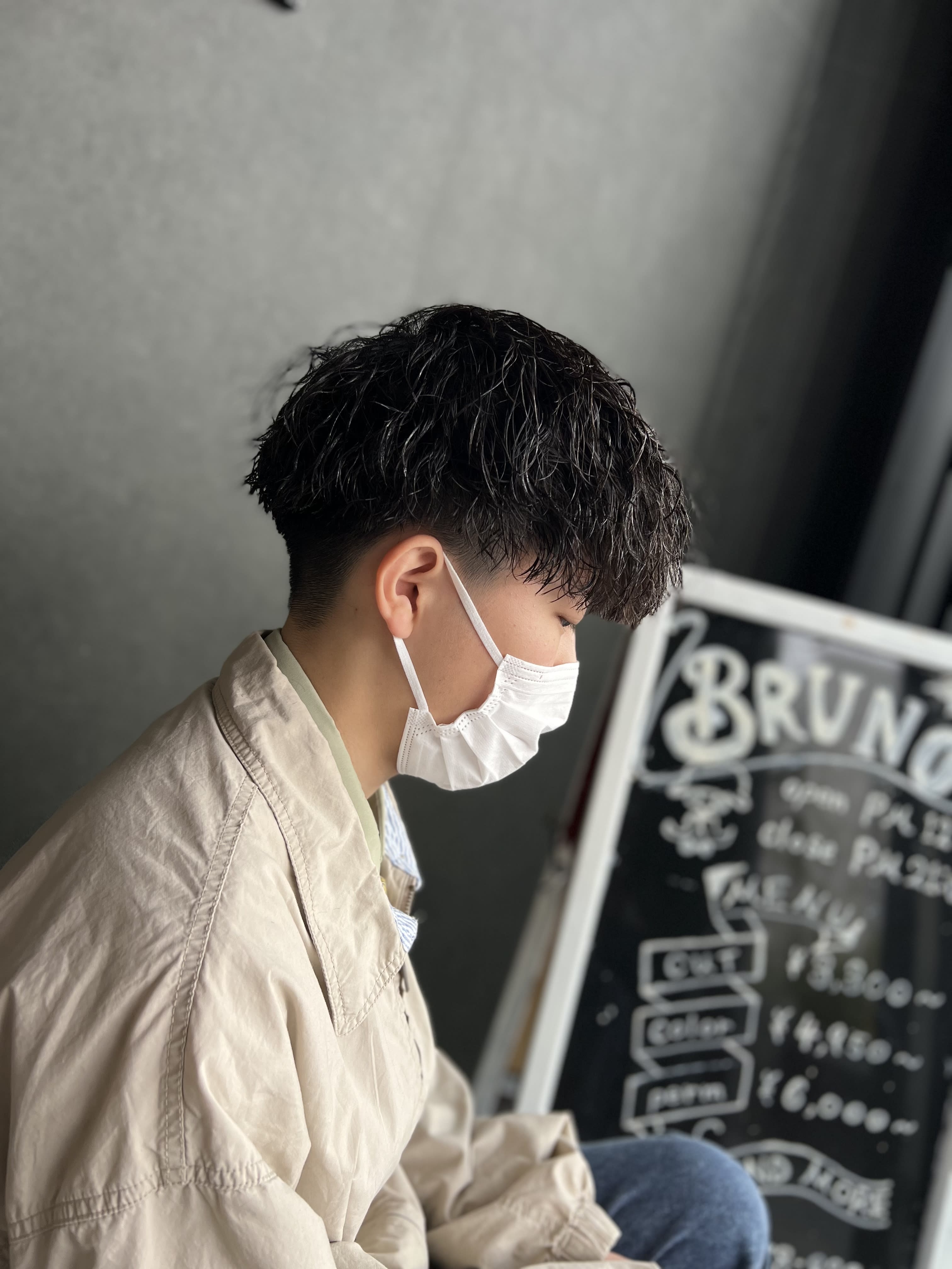 Men's only salon BRUNO【メンズオンリーサロン ブルーノ】のスタイル紹介。ツイストスパイラルパーマ