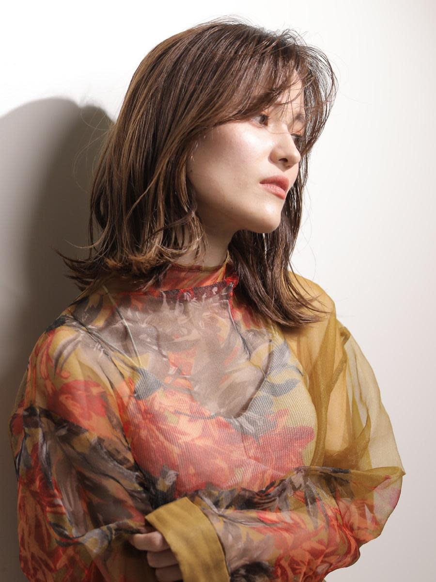 Chocolat NAMBA【ショコラナンバ】のスタイル紹介。#マロンベージュ #大人可愛い #こなれミディ