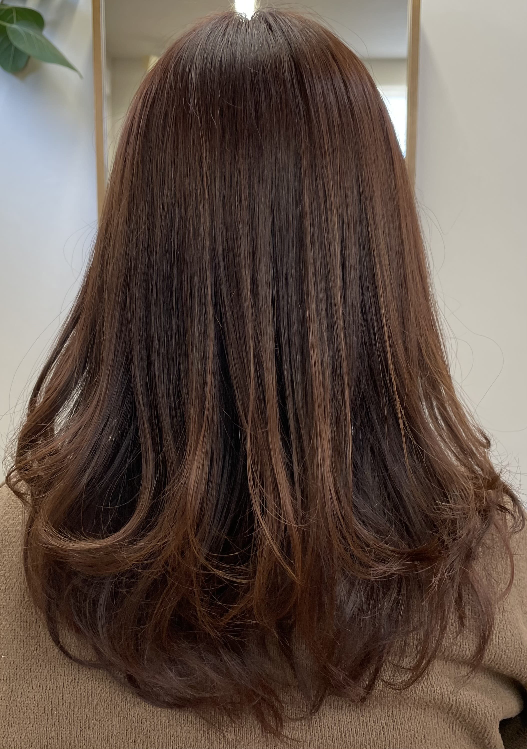 HAIR WORK STUDIO noize【ヘアー ワーク スタジオ ノイズ】のスタイル紹介。#暖色カラー #髪質改善カラー #レイヤーカット #秋カラー