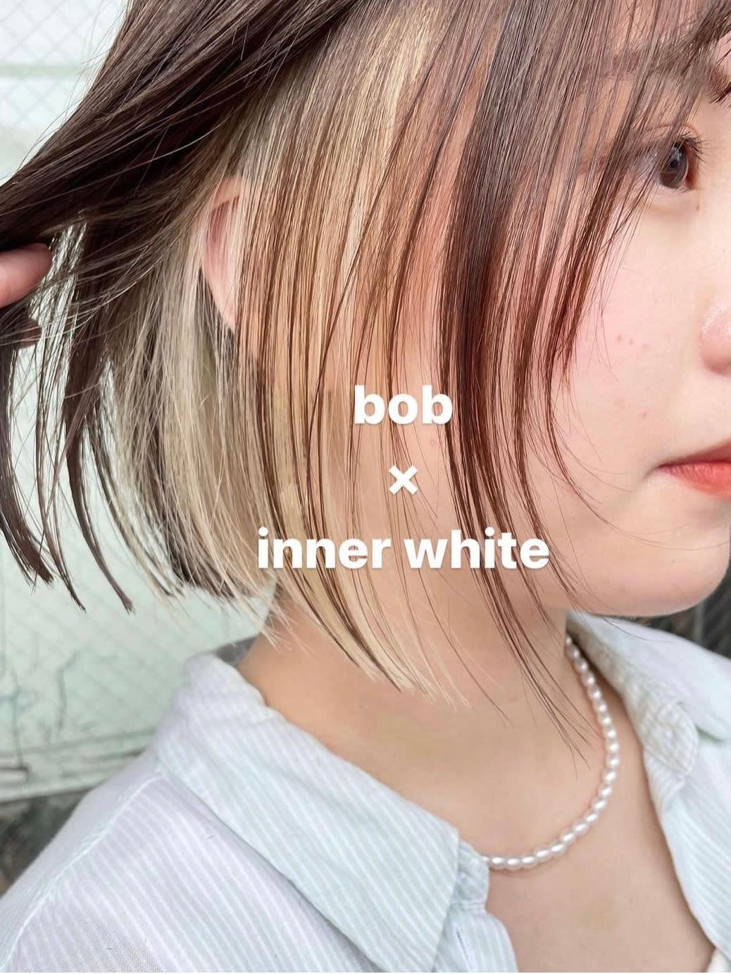mini【ミニ】のスタイル紹介。ミニボブ×インナーカラー