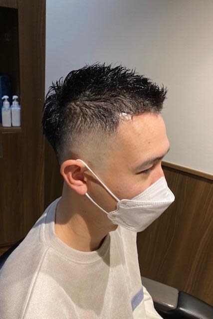 N.BARBER HIROO【エヌドットバーバーヒロオ】のスタイル紹介。スキンフェード×ソフトモヒカン
