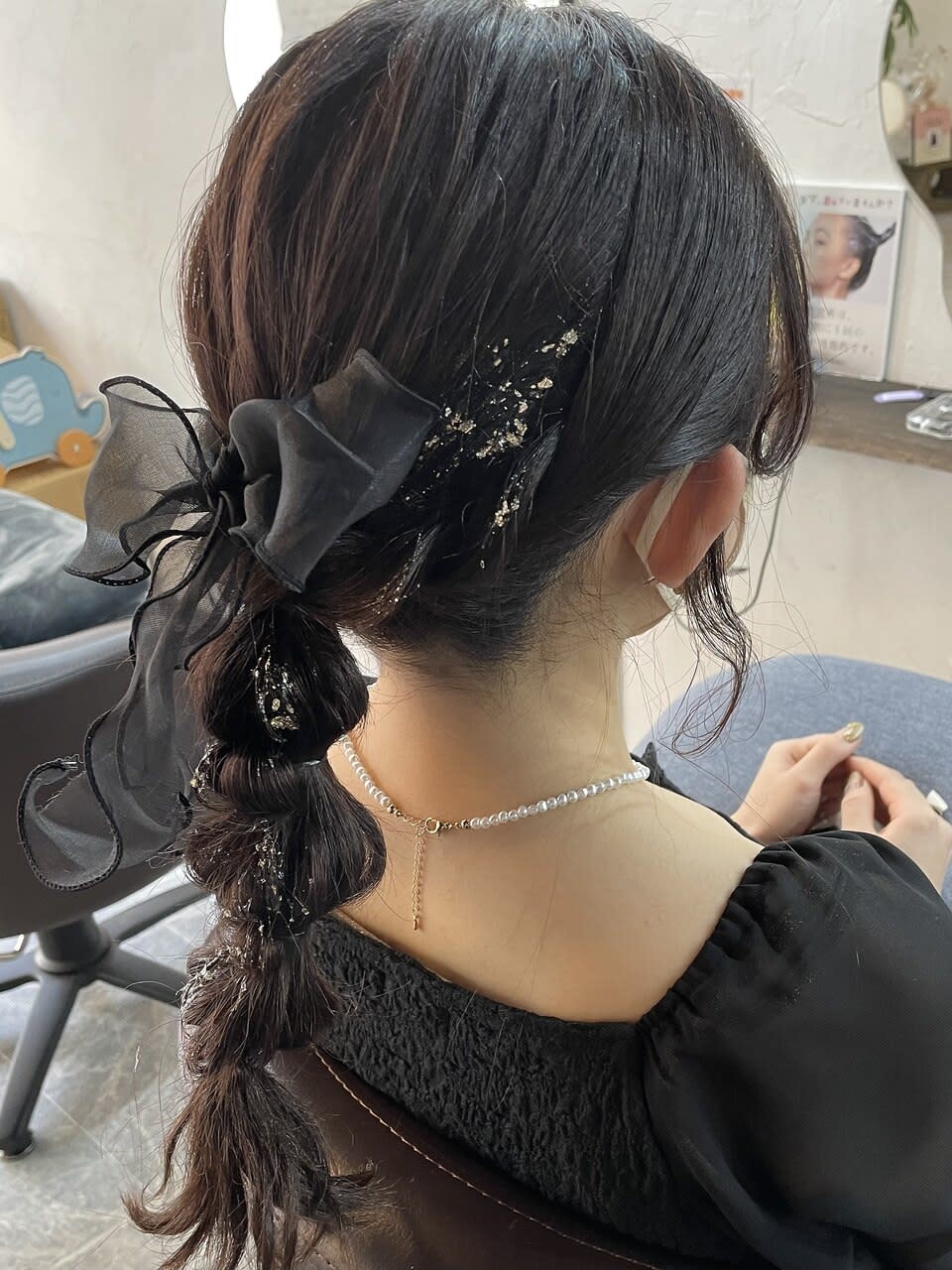 bouquet HAIR&SPA【ブーケヘアーアンドスパ】のスタイル紹介。編みおろしヘア