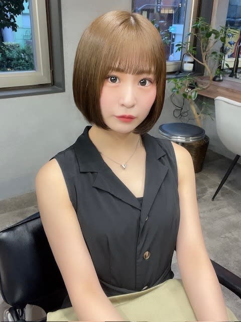 ii+U 銀座 【アイユー ギンザ】【アイユー ギンザ アイユー ギンザ】のスタイル紹介。大人かわいい 小顔 ボブ 10代20代30代