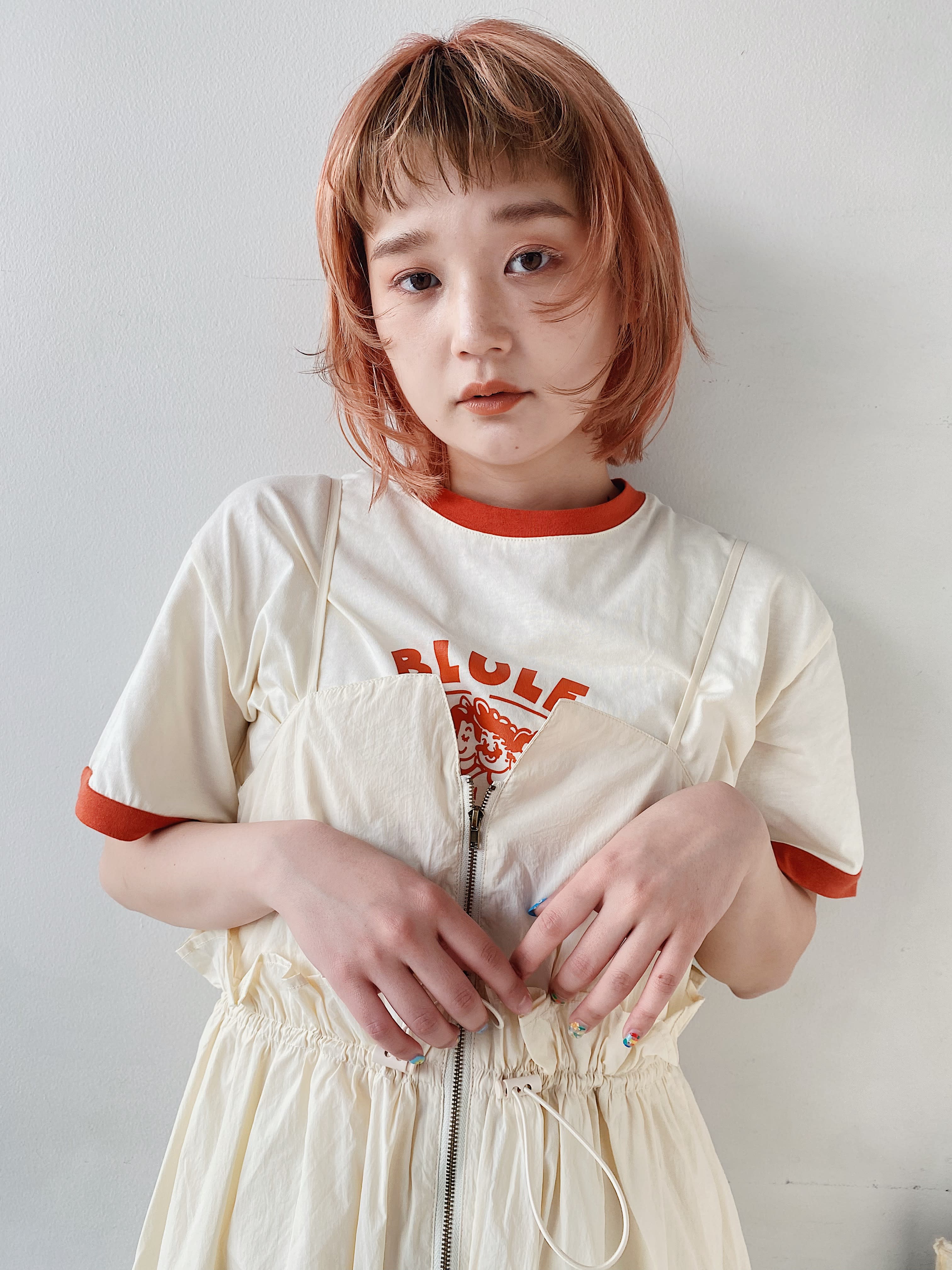 Ash 東戸塚店【アッシュヒガシトツカテン】のスタイル紹介。ショートバングのボブウルフ