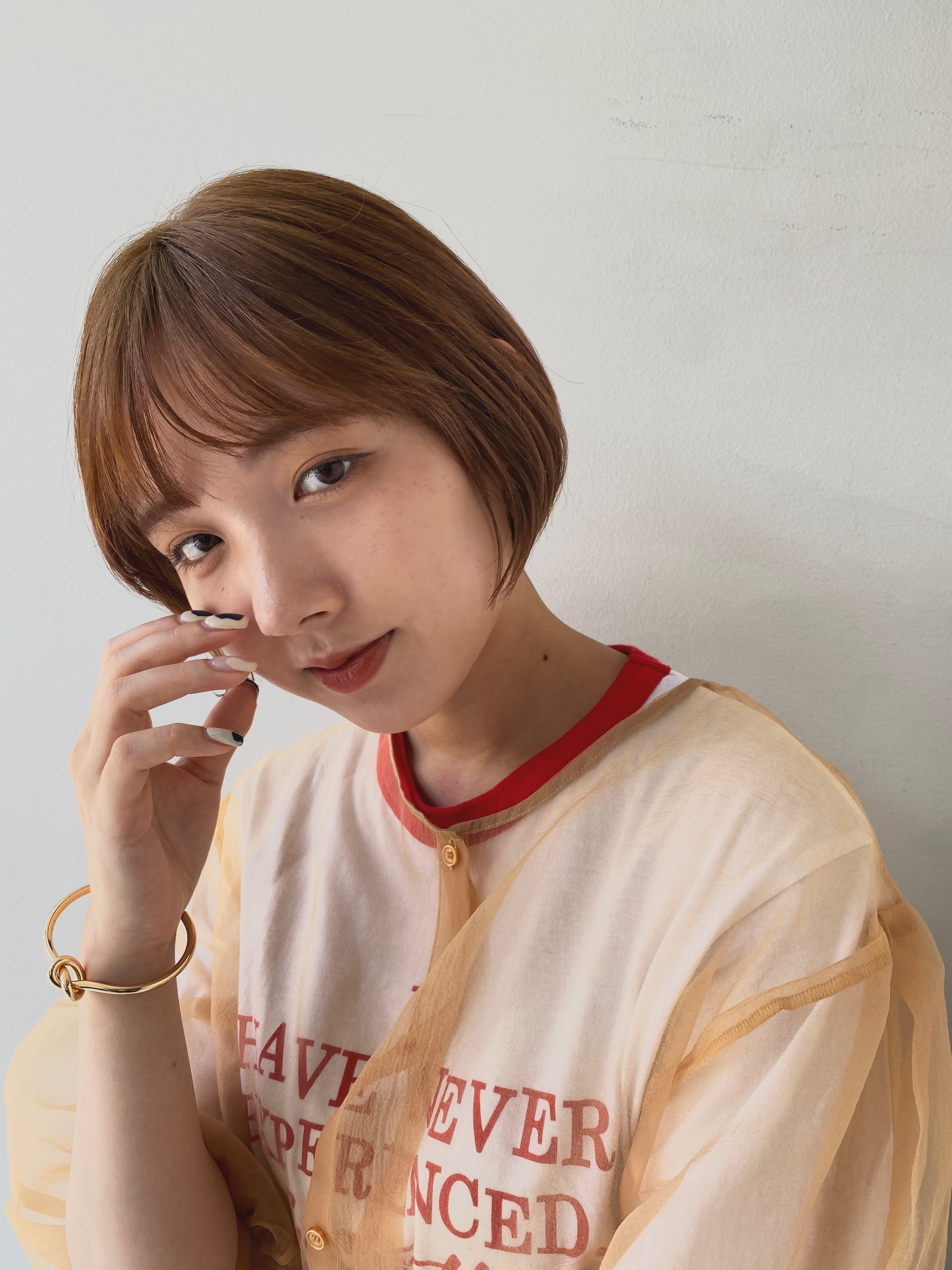 Ash 東戸塚店【アッシュヒガシトツカテン】のスタイル紹介。ナチュラルミニボブ