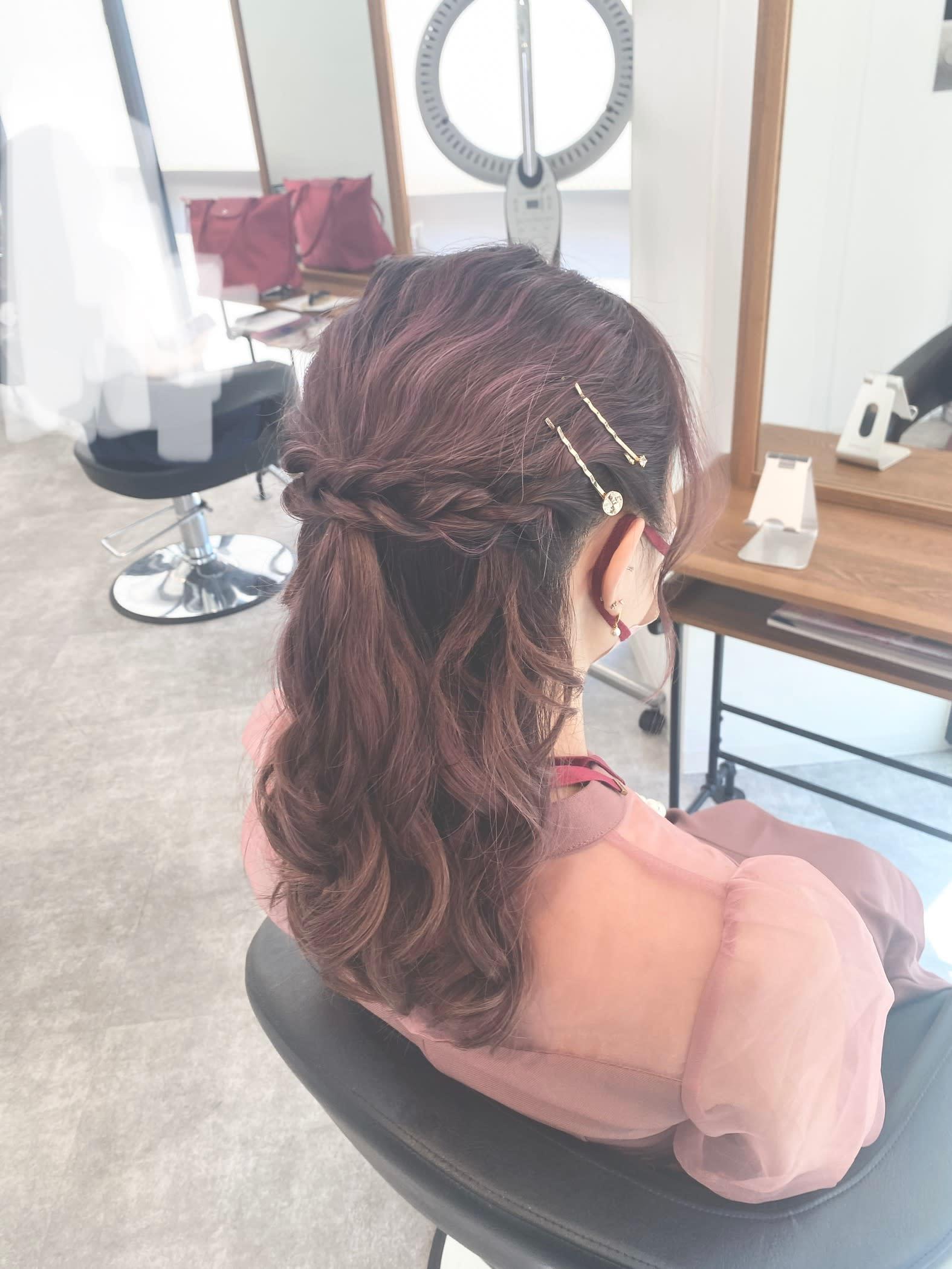 Asure【アシュア】のスタイル紹介。ハーフアップ