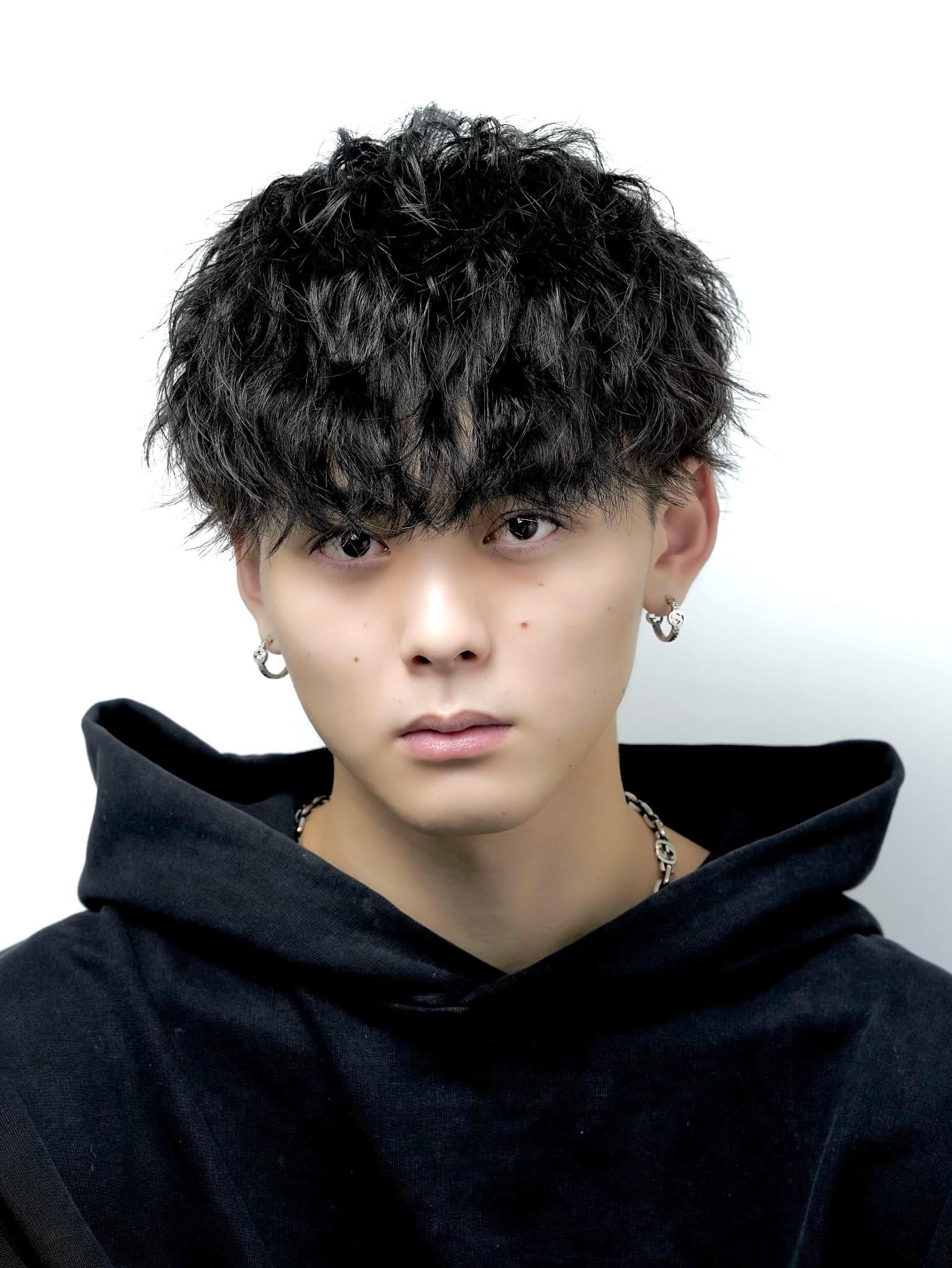 men's salon alpha 新宿【メンズサロンアルファ】【メンズサロンアルファシンジュク】のスタイル紹介。【alpha 新宿】マッシュ×波巻きパーマ