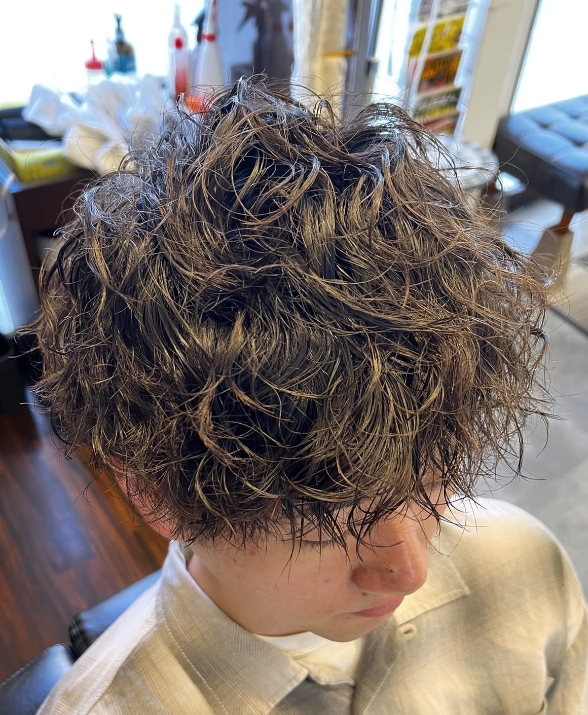 Grooming&Hair Salon SKY【スカイ】のスタイル紹介。ストックホルムの湖の水面の如き穏やかパーマネント